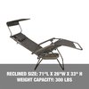 Snow Joe Bliss Hammocks Gravity Free Chair w Canopy, Pillow, Drink Tray GFC-434JR